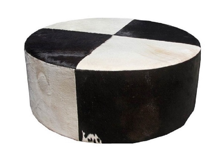 Arizona Round Black and White Puff